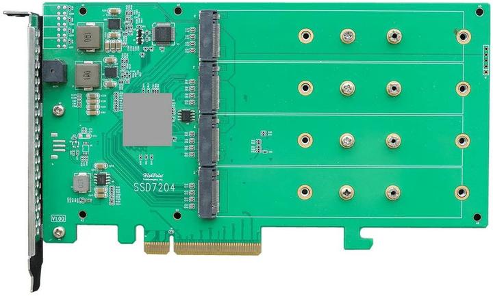 Actual product image HighPoint Host Bus Adapter Rocket 1204 PCI-Ex8v3 - 4x M.2 NVMe