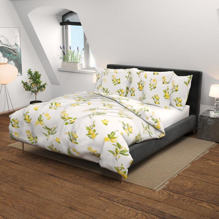 Produktbild Home Fashion «Zitronen» (Duvetbezug, 200 x 210 cm)