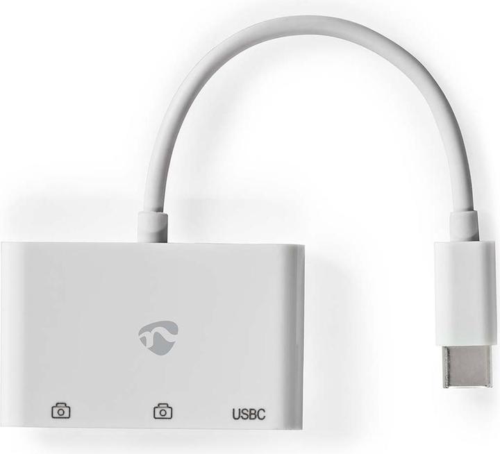 Actual product image Nedis USB hub | 1x USB-C™ | 1x USB-C™ / 2x USB 2.0 A Female | 3-port port(s) | Power supply via (USB-C, 3 ports)