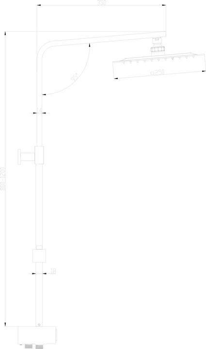 Actual product image Schütte Overhead shower set