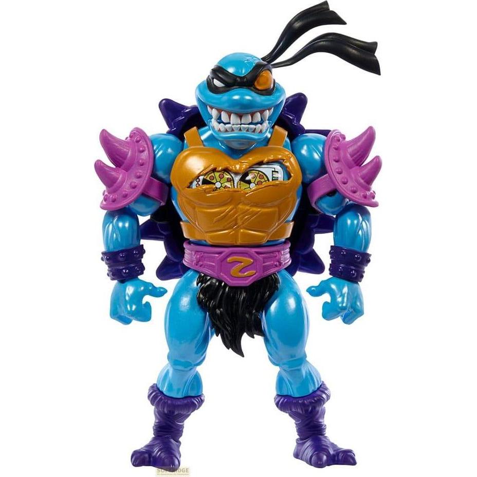 Mattel MOTU x TMNT: Turtles of Grayskull Deluxe Actionfigur Sla'ker 14 cm