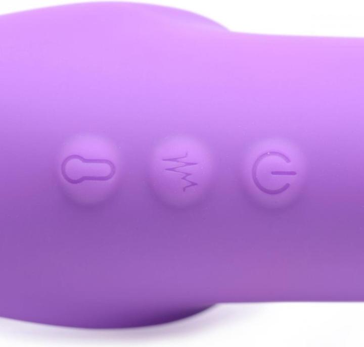 Productafbeelding XR Brands GPulse Vibrierender halterloser Strapon Lila