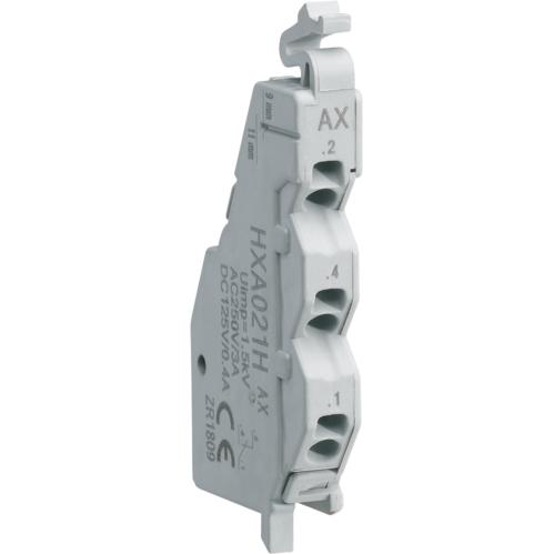 Hager, Verteilerschrank Zubehör, Hilfsschalter 1NO+1NC 250VAC HXA021H