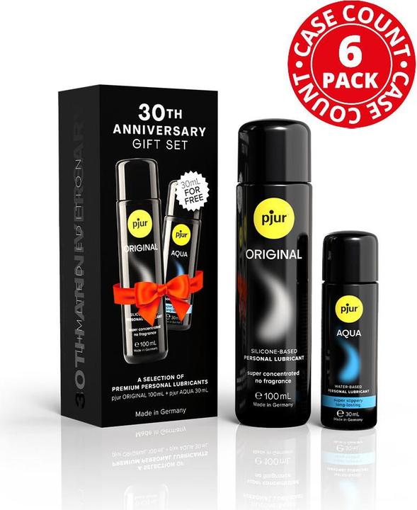 Produktbild Pjur 30. Jubiläums-Geschenkset - 6er-Pack - Original 100 ml / Aqua 30 ml (100 ml)