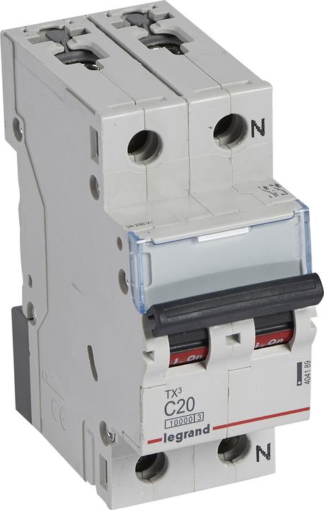 Immagine prodotto Legrand INTERRUTTORE LS C20A 1P+N 10KA 2M (404189 TX3)