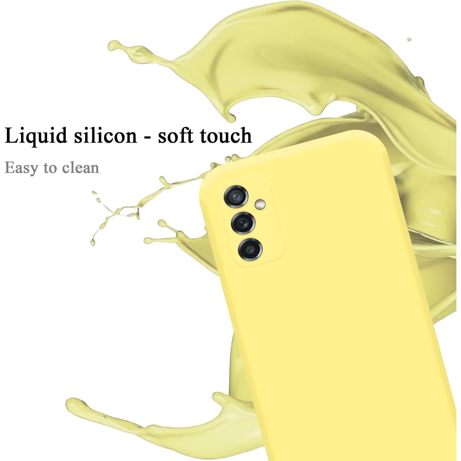 Thumbnail - Cadorabo TPU Liquid Silicone Case Hülle für Samsung Galaxy M52 5G (Samsung Galaxy M52 5G), Smartphone Hülle, Gelb