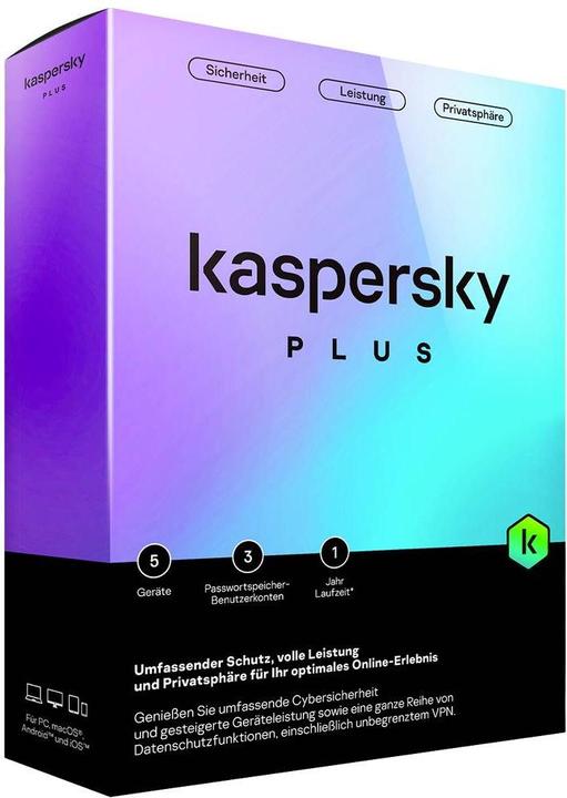 Produktbild Kaspersky Plus 5 Device Sierra Box (DE) (5 User, 12 Monate)