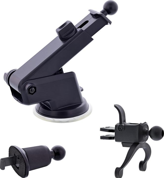 Produktbild InLine KFZ Smartphone Halterung, ONE TOUCH QI 2, universal, Wireless Charger