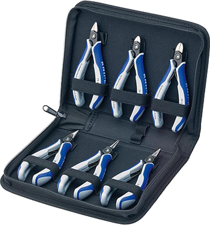 Productafbeelding Knipex Elektronische tangenset met gereedschap voor het werken aan elektronische componenten 00 20 16 P (130 mm)