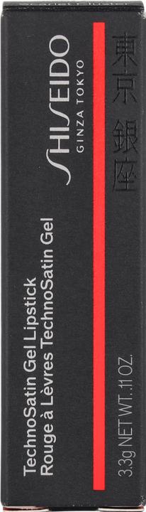Actual product image Shiseido Technosatin Gel Lipstick No 411 (411 SCARLET CLUSTER)