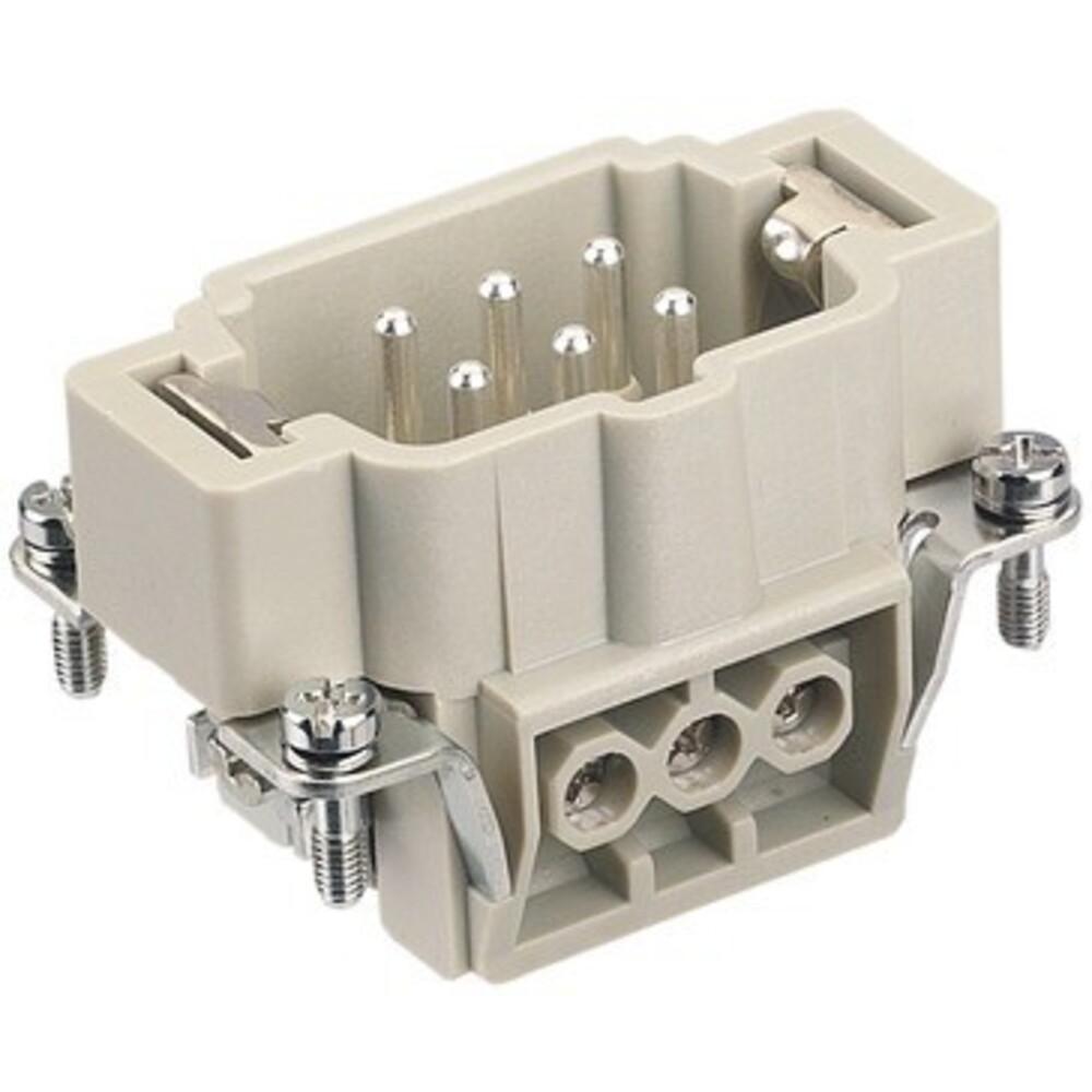 Harting HAN E Steckverbinder, Einsatz Typ 6Griffverbinder Schraubanschluss max 2,5mm2, 16A6 polig, Elektronikkabel + Ste...