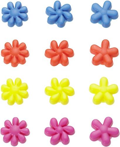 Produktbild Lurch Glasmarkierer Silikon Set, Pretty Flowers (Glasmarkierer)