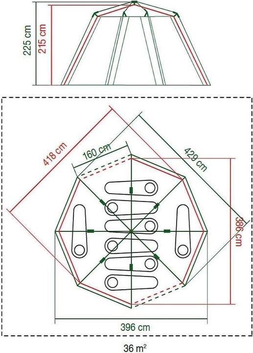 Image du produit Coleman BlackOut (Tente igloo, 20.60 kg, 8 personnes)