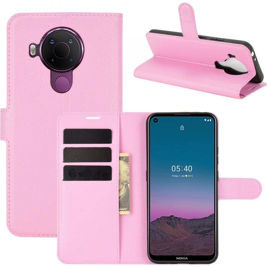 Screenguard Nokia 5.4 Leather Guard Lederhülle (Nokia 5.4), Smartphone Hülle, Rosa