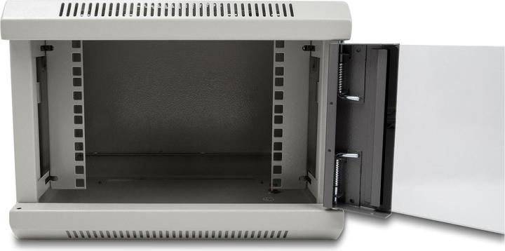 Produktbild Delock 10? Netzwerkschrank mit Glastür 4 HE grau (4 HE, 10 Zoll Rack)