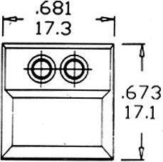 Produktbild Velleman Digitast Dip Push-Button Switch Black Cap Red Green Led