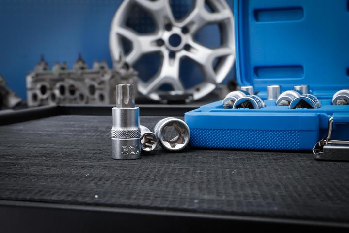 Actual product image BGS Bit insert/socket spanner insert set (Hexagon socket TX)