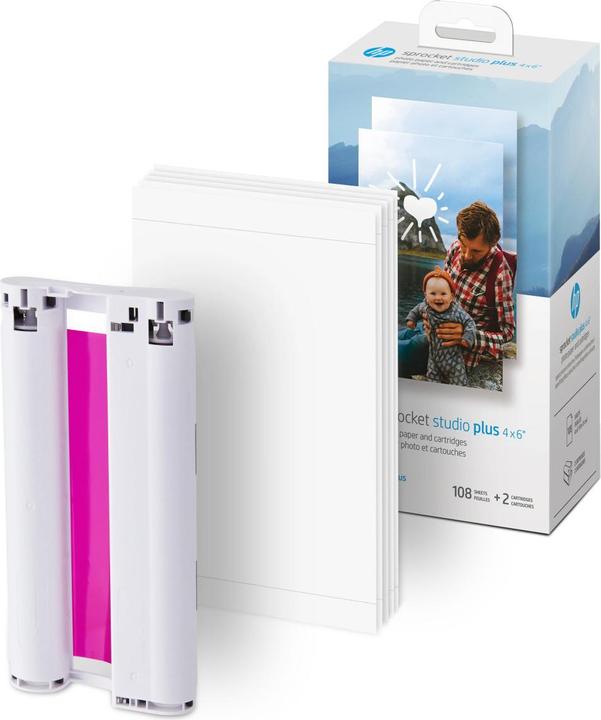 Productafbeelding HP Sprocket Studio Plus 4x6" fotopapier (108) (10 x 15 cm, 1 x)