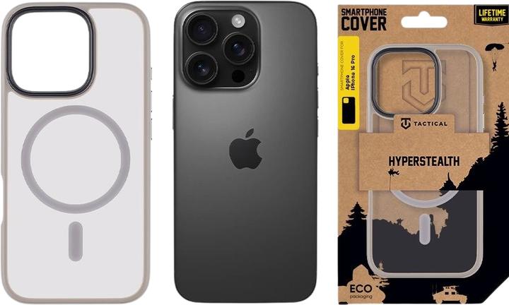Actual product image Tactical MagForce Hyperstealth Cover for iPhone 16 Pro Light Grey (Apple iPhone 16 Pro)