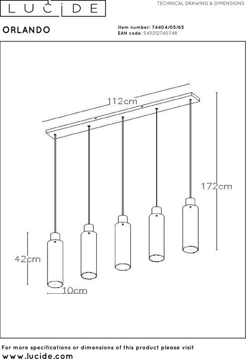 Produktbild Lucide Orlando (E27)