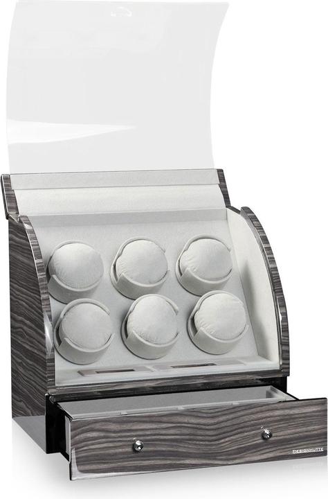 Actual product image Designhütte Watchwinder Basel 6 LCD - Dark Oak (6 x)