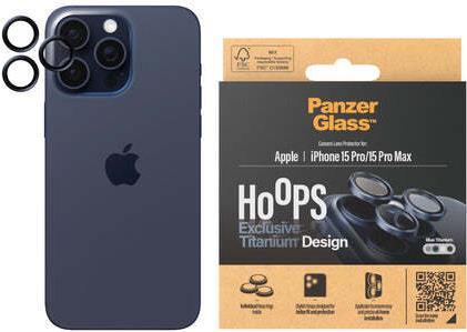 Immagine prodotto PanzerGlass Protezione dell'obiettivo della fotocamera Hoops (1 Pezzo/i, Apple iPhone 15 Pro, Apple iPhone 15 Pro Max)