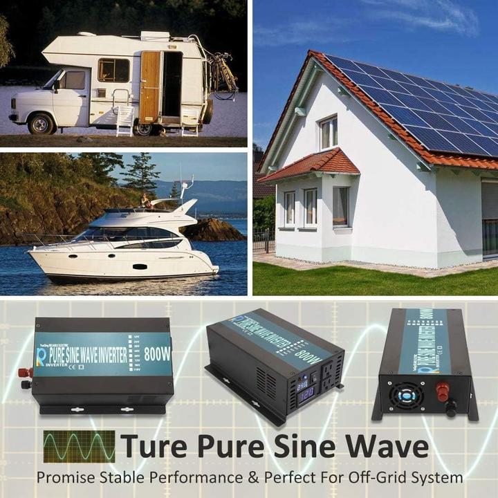 Actual product image Wzrelb Full Power Endurable LED Display Pure Sine Wave Solar Inverter
