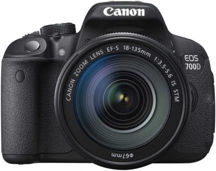 Produktbild Canon EOS 700D, 18-135mm IS STM Kit (18 - 135 mm, 18 Mpx, APS-C / DX)