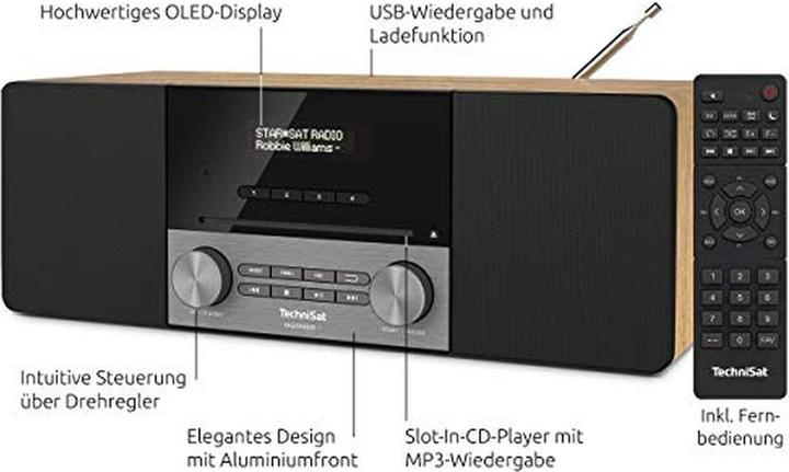 Image du produit TechniSat DigitRadio 3 (DAB+ DAB, FM, Bluetooth)