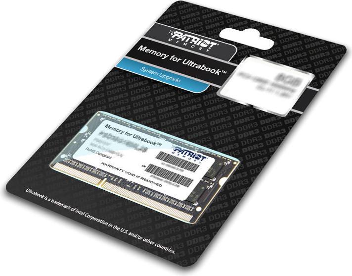 Produktbild Patriot Memory for Ultrabook (1 x 8GB, 1600 MHz, DDR3L-RAM, SO-DIMM)
