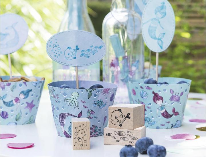 Produktbild Heyda Stempel-Set Mermaid 12x10x3cm 204888678 braun 10-teilig