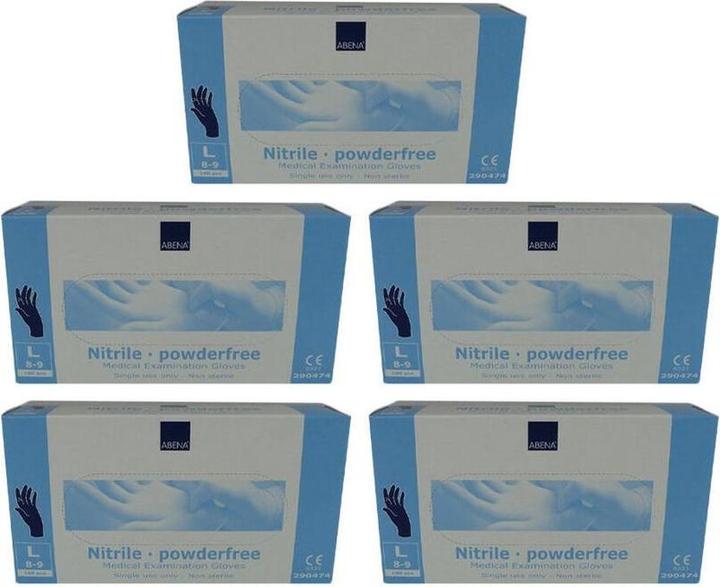 Image du produit Abena 15x Nitril Handschuhe Powdefrey Grösse M Blue 100st (M)