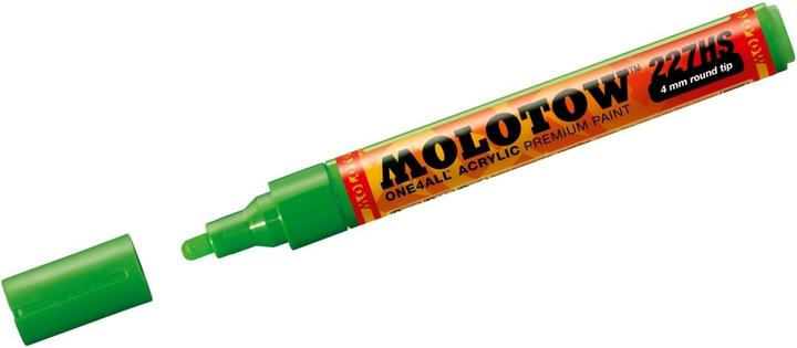 Actual product image Molotow Permanent marker One4All 227 HS refillable 4mm cocoa77 universes green (1x)