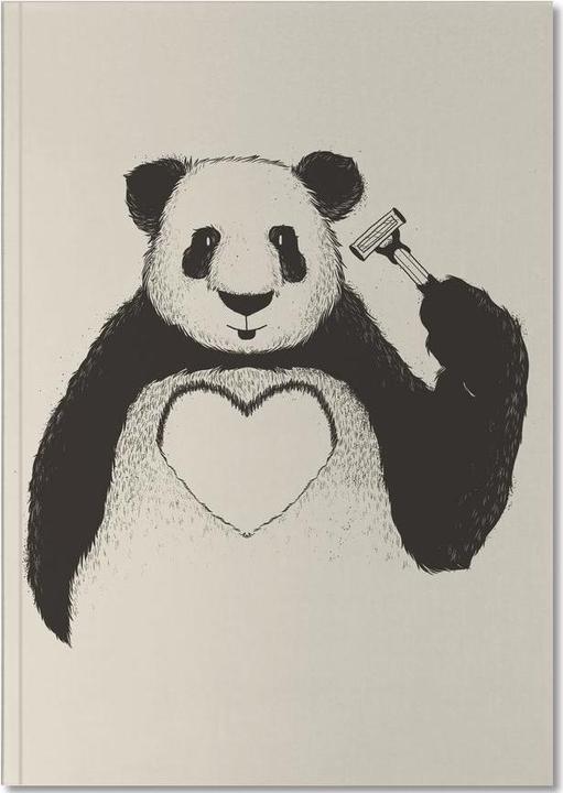 Produktbild Juniqe Panda Love - Pandas (A5, Gepunktet)