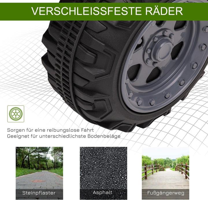 Produktbild Homcom Mini Elektro-Quad Kinder ATV für 18-36 Monate Kinder Metall PP-Kunststoff Grün 70x42x45cm (6 V)