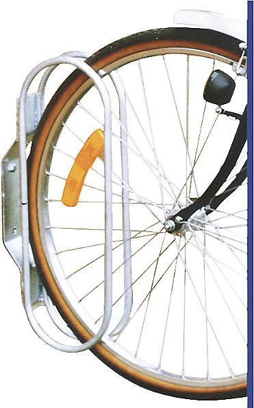 Immagine prodotto kaiserkraft Rastrelliera portabici da parete, 1 posto bici, conf. da 5 pz., zincatura a