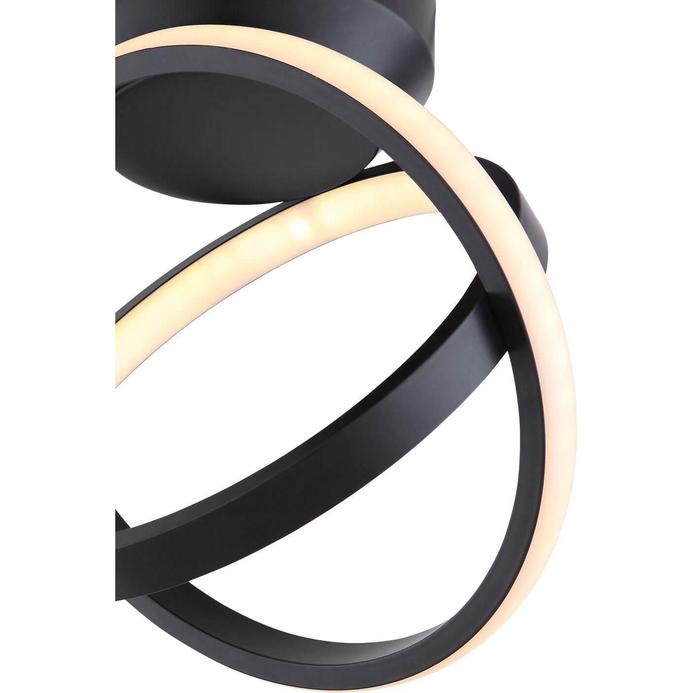 Thumbnail - Globo, Wandleuchte + Deckenleuchte, Deckenlampe Metall schwarz matt, 67237-24