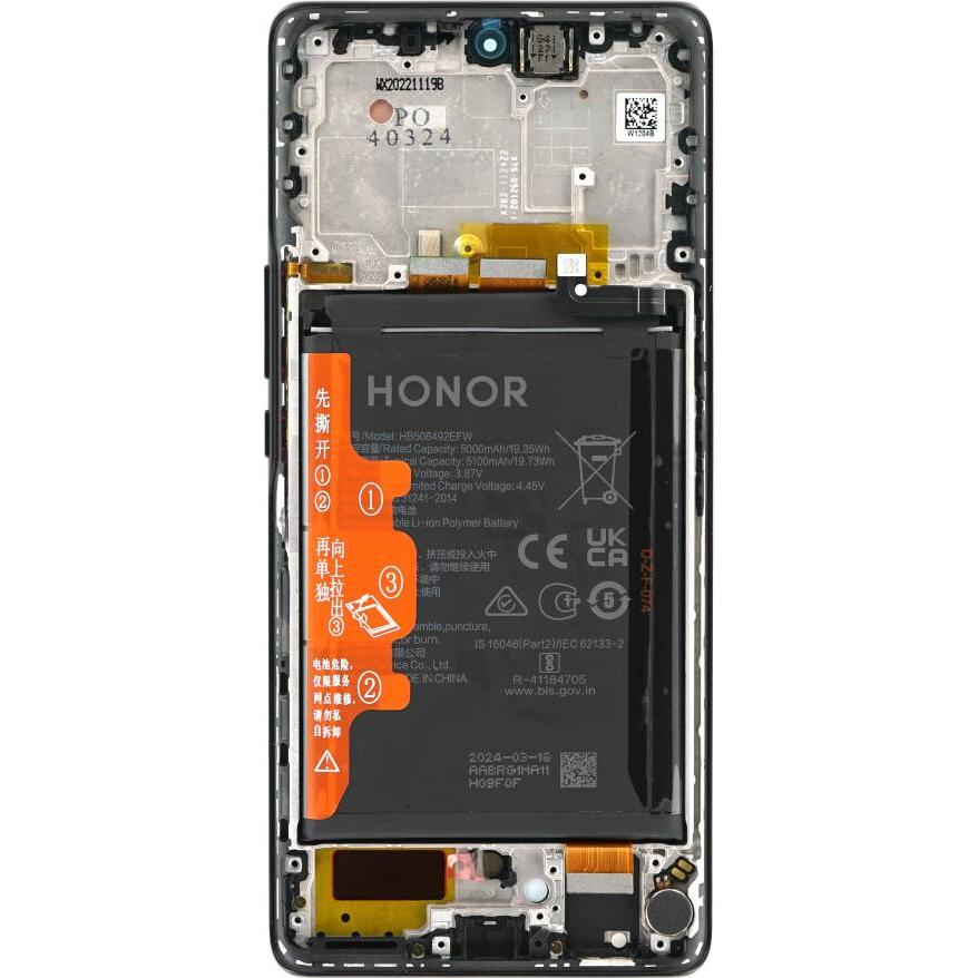 Thumbnail - Honor Display + Akku Magic5 Lite 0235AEMW (Akku), Mobilgerät Ersatzteile, Schwarz