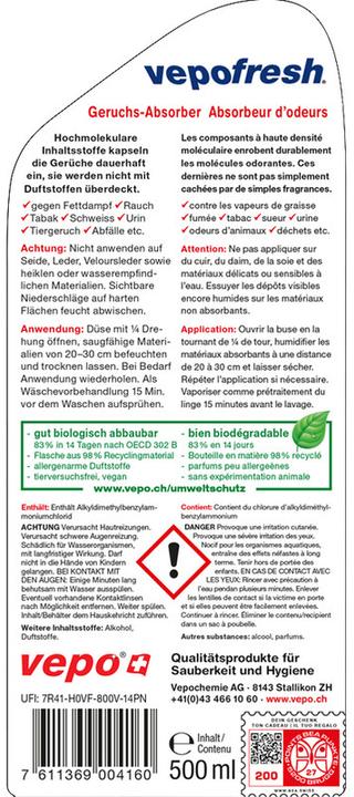 Produktbild Vepofresh Geruchsabsorber