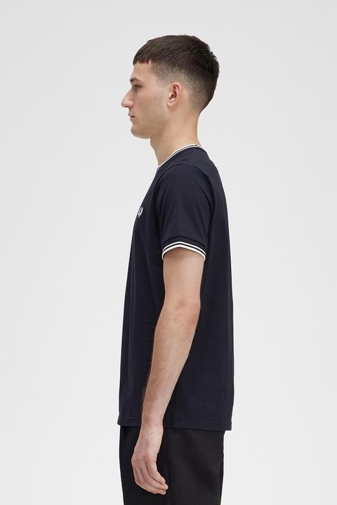 Immagine prodotto Fred Perry Maglietta con doppia punta nera (M)