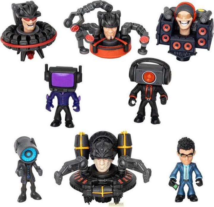 Produktbild Bonkers Toys Skibidi Toilet Minifiguren 6 cm Series 2 Display (24)