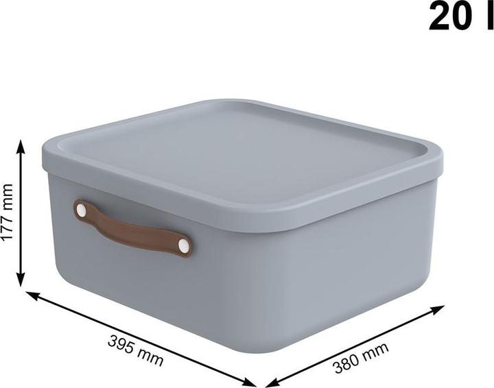 Image du produit Rotho 2er-Set Aufbewahrungsbox Maloja 20l (20 l)