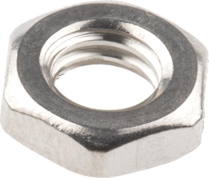 Actual product image RS PRO M6 A4 S/Steel Locking Half Nut,Din 439 (M6)
