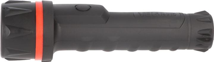 Actual product image Velamp LED Gummi-Taschenlampe, 3 LEDs, wasserdicht, mit Tragesenkel, Lieferung ohne Batterien (15 cm, 12 lm)