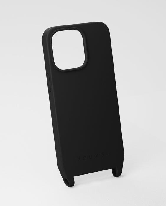 XOUXOU Étui pour téléphone portable noir avec oeillets (MagSafe) iPhone 13 Pro (Apple iPhone 13 Pro)
