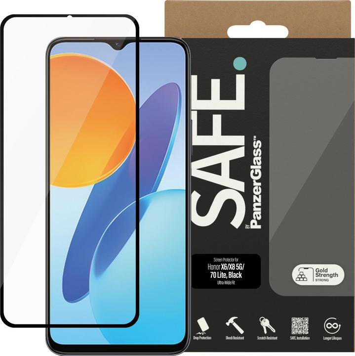 Actual product image Safe Ultra-Wide Fit (1 Piece, Honor X8, Honor X6, Honor X6a, Honor 70 Lite)