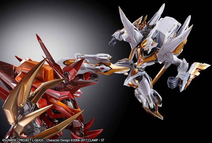 Actual product image Tamashii Nation Code Geass: Lelouch of the Rebellion R2 Metal Build Dragon Scale Action Figure Lancelot Albion 18 cm