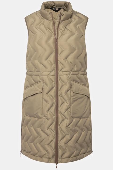 Actual product image Ulla Popken HYPRAR Zigzag Quilted Vest (54)
