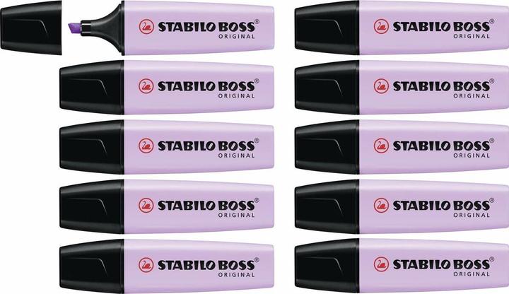 Image du produit STABILO Surligneurs - BOSS ORIGINAL Pastel - Pack de 10 - L'éclat du violet (Lueur de lilas, 5 mm, 10 x)