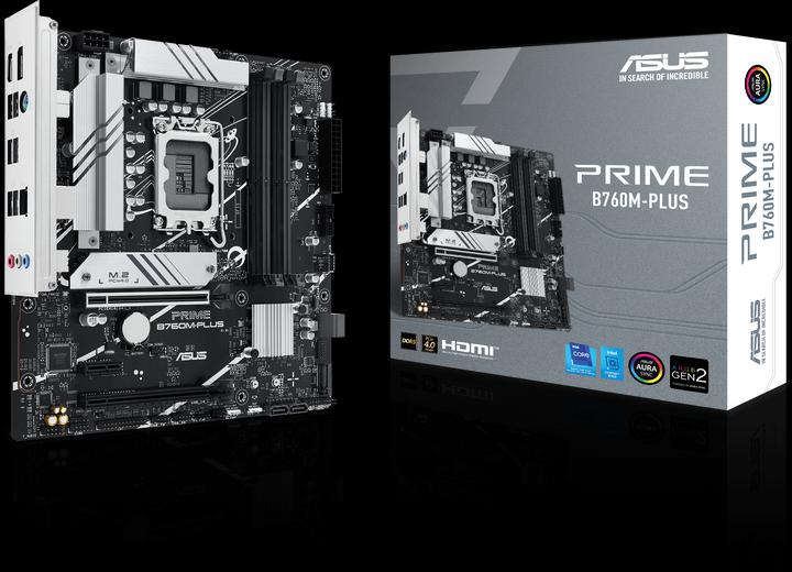 Actual product image ASUS PRIME B760M-PLUS (LGA 1700, Intel B760, mATX)